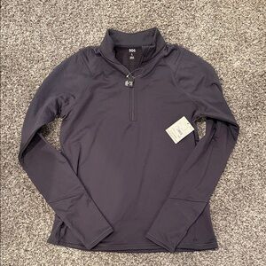 DSG - Run Grid 1/4 Zip Women’s Graphic Pullover - Charcoal, Size Large